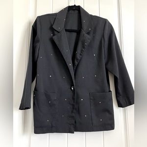 Retro embellished blazer